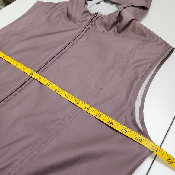 Nike Golf Womens Clima Fit Hooded Zip Up Vest Size Large Purple Windbreaker - Picture 14 of 15